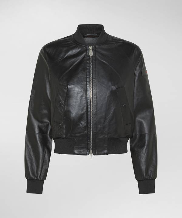 Peuterey Giacca Bomber Corta In Pelle