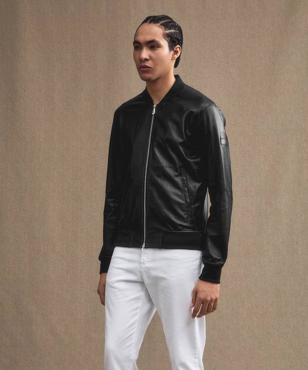 Peuterey Giacca Bomber In Pelle