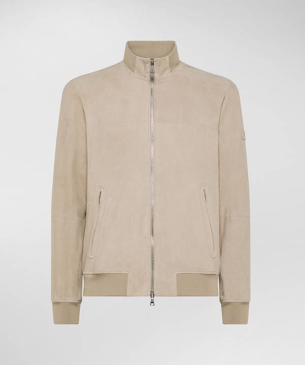 Peuterey Giacca Bomber In Pelle Scamosciata