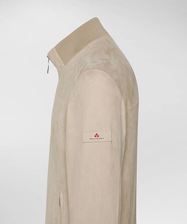 Peuterey Giacca Bomber In Pelle Scamosciata