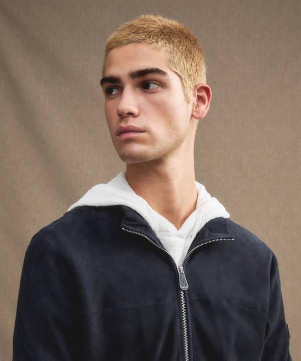 Peuterey Giacca Bomber In Pelle Scamosciata