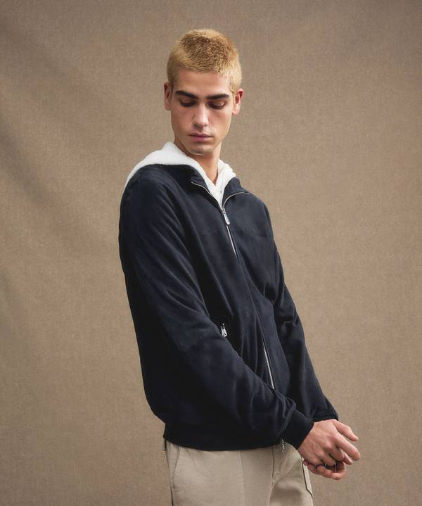 Peuterey Giacca Bomber In Pelle Scamosciata