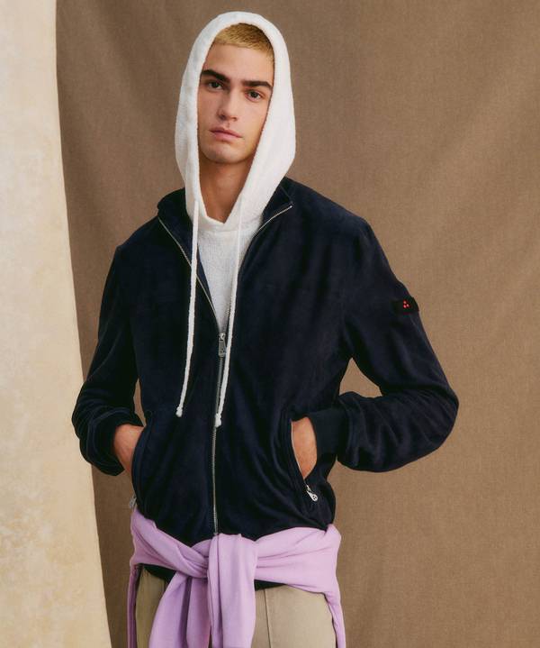 Peuterey Giacca bomber in pelle scamosciata