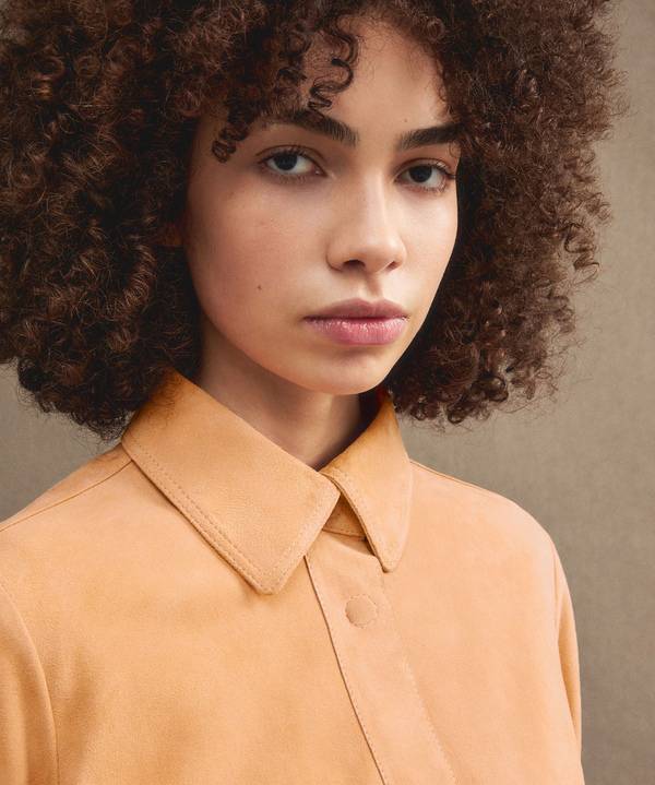 Peuterey Giacca Corta In Pelle Scamosciata