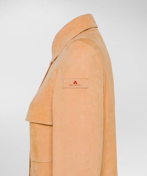 Peuterey Giacca Corta In Pelle Scamosciata