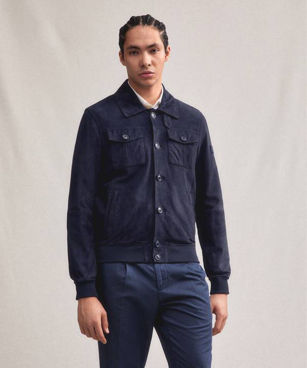 Peuterey Giacca In Pelle Scamosciata