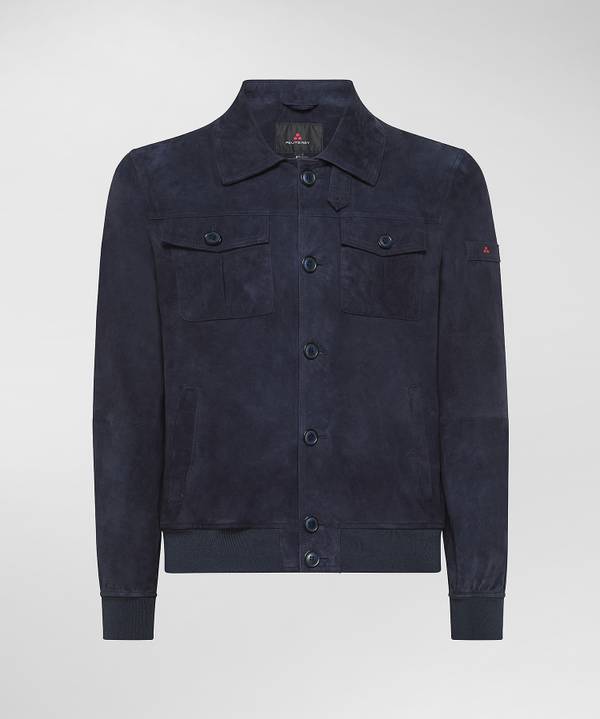 Peuterey Giacca In Pelle Scamosciata