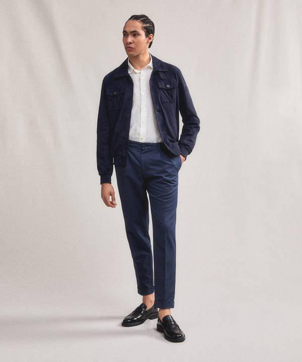 Peuterey Giacca in pelle scamosciata