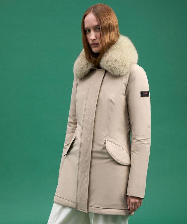 Peuterey Giacca Slim Con Pelliccia