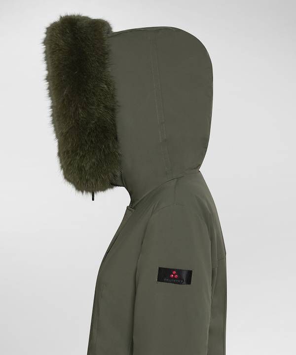 Peuterey Giacca Slim Con Pelliccia In Tono Colore