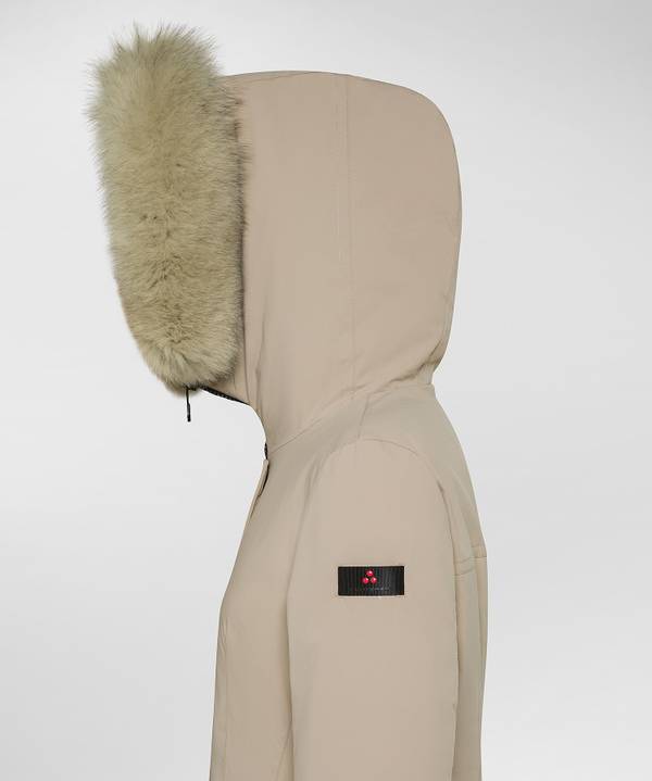 Peuterey Giacca Slim Con Pelliccia In Tono Colore