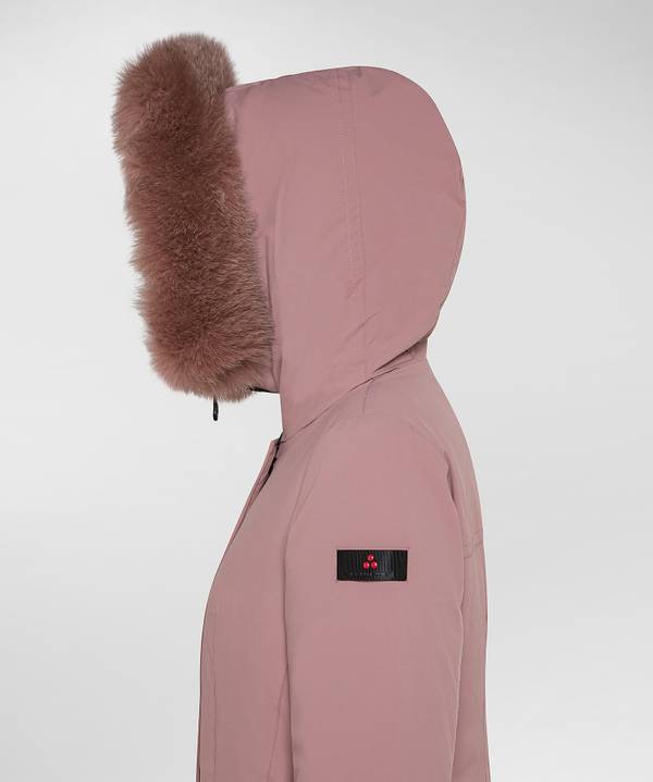 Peuterey Giacca Slim Con Pelliccia In Tono Colore