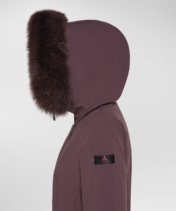 Peuterey Giacca Slim Con Pelliccia In Tono Colore