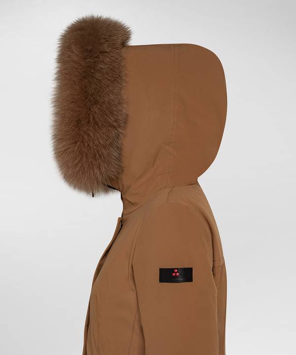 Peuterey Giacca Slim Con Pelliccia In Tono Colore