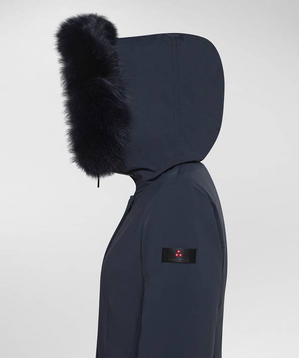 Peuterey Giacca Slim Con Pelliccia In Tono Colore