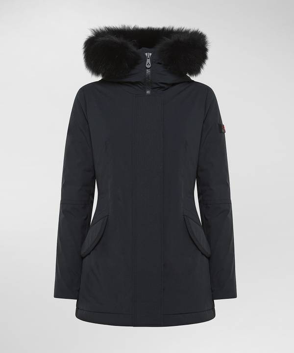 Peuterey Giacca Slim Con Pelliccia In Tono Colore