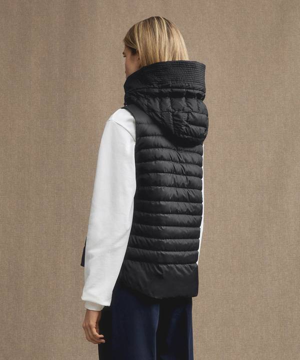 Peuterey Gilet Imbottito Con Ampio Cappuccio