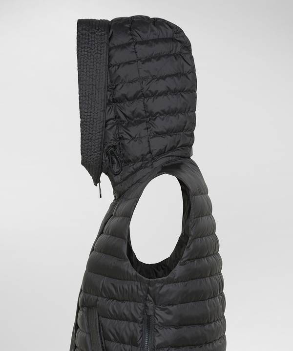 Peuterey Gilet Imbottito Con Ampio Cappuccio