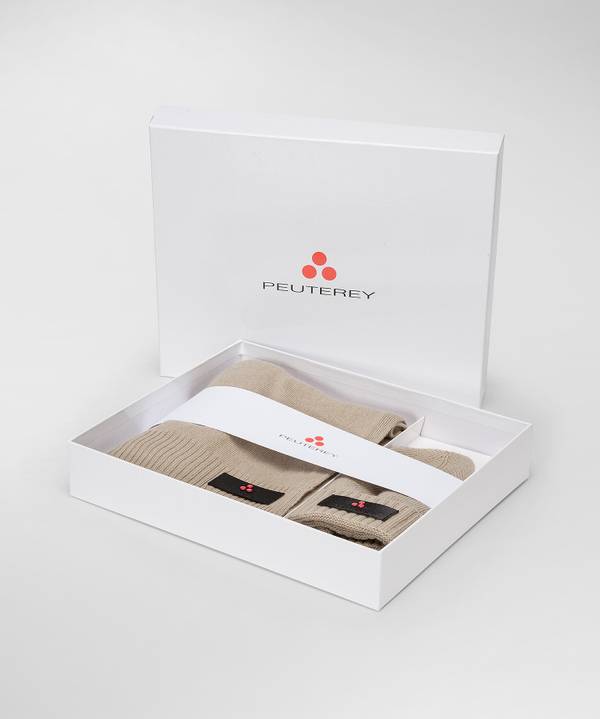 Peuterey Kit Berretto E Sciarpa In Misto Lana