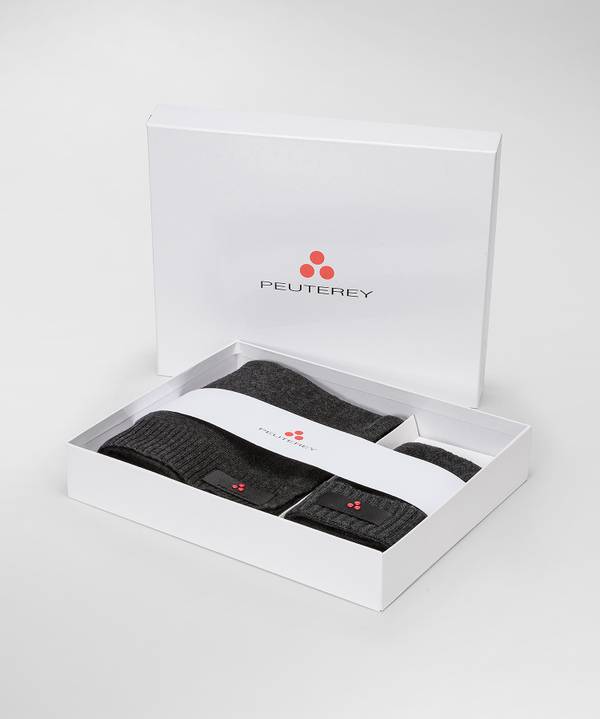 Peuterey Kit Berretto E Sciarpa In Misto Lana