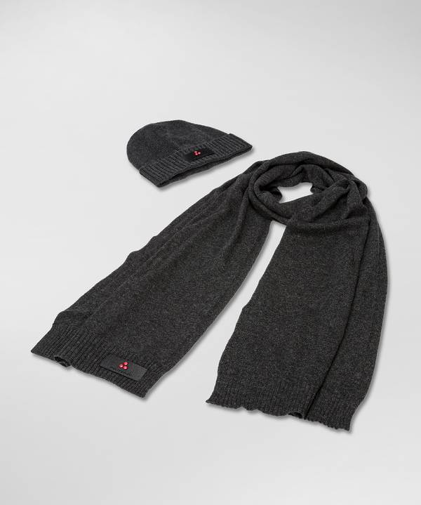 Peuterey Kit Berretto E Sciarpa In Misto Lana