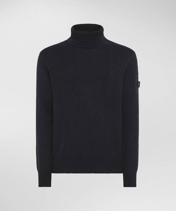 Peuterey Maglia A Collo Alto In Misto Lana Yak