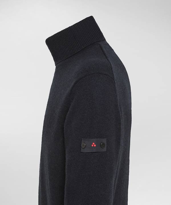 Peuterey Maglia A Collo Alto In Misto Lana Yak