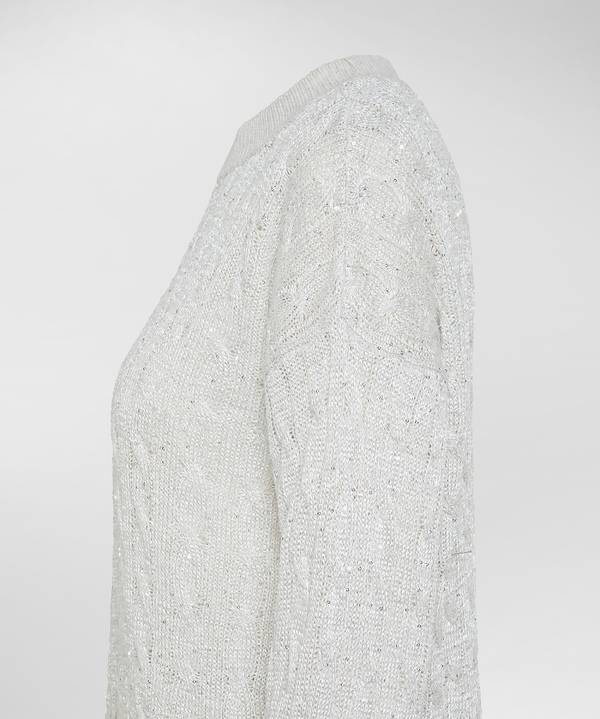 Peuterey Maglia A Trecce Con Paillettes