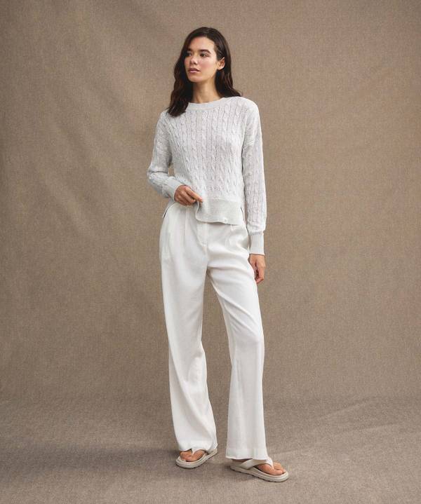 Peuterey Maglia a trecce con paillettes