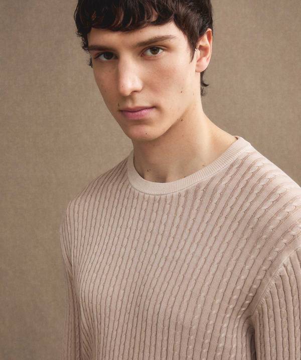 Peuterey Maglia A Trecce In Tricot Di Cotone