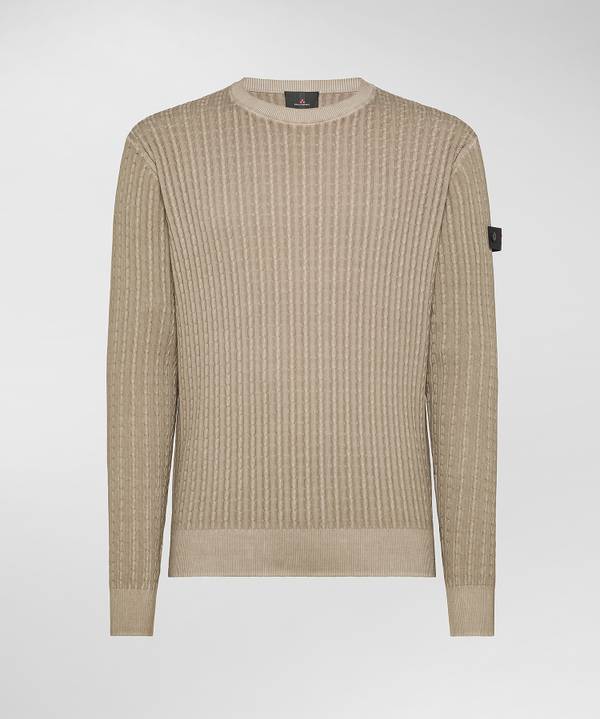 Peuterey Maglia A Trecce In Tricot Di Cotone