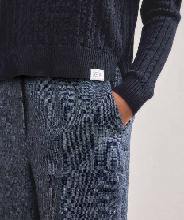 Peuterey Maglia A Treccia In Tricot Di Cotone