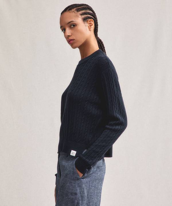 Peuterey Maglia A Treccia In Tricot Di Cotone