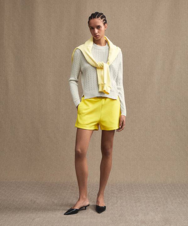 Peuterey Maglia a treccia in tricot di cotone