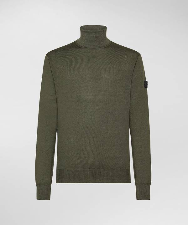 Peuterey Maglia Collo Alto In Pura Lana