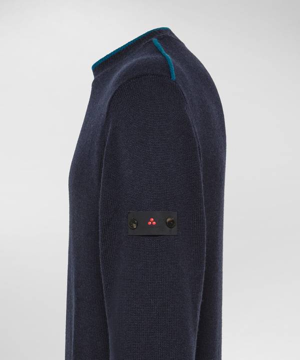 Peuterey Maglia Di Lana Con Dettagli A Contrasto