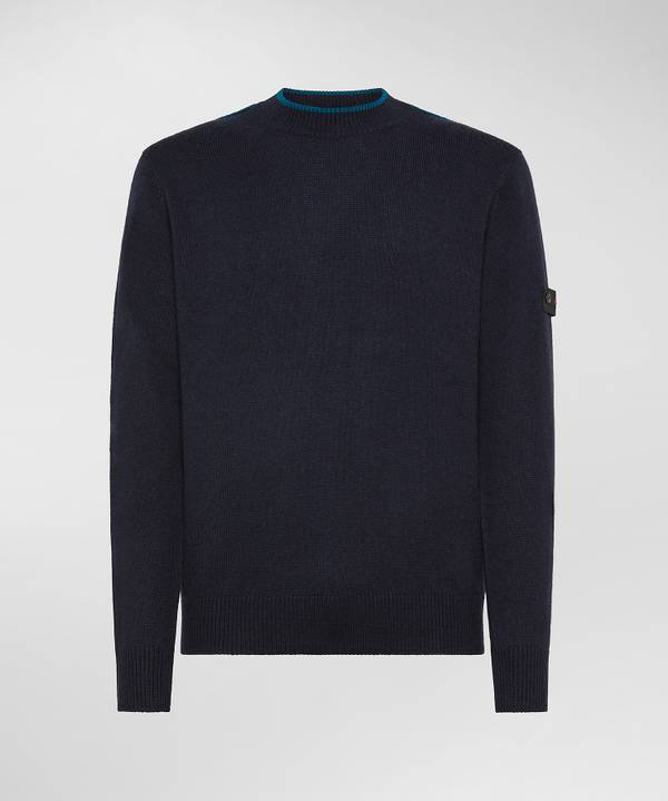 Peuterey Maglia Di Lana Con Dettagli A Contrasto