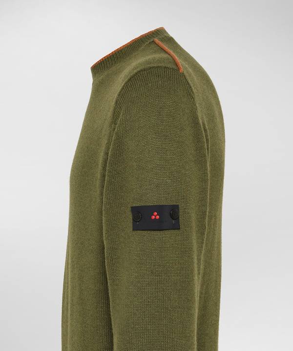 Peuterey Maglia Di Lana Con Dettagli A Contrasto