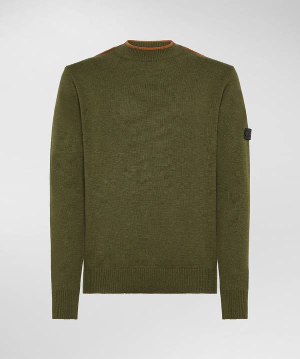 Peuterey Maglia Di Lana Con Dettagli A Contrasto