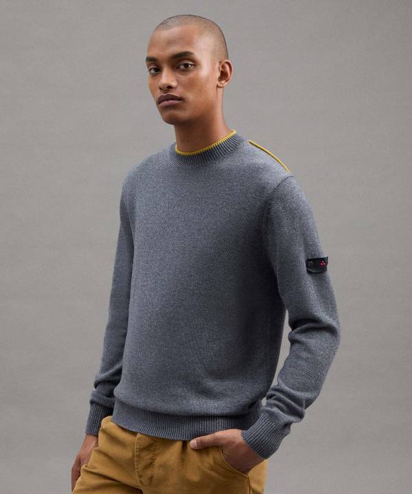 Peuterey Maglia Di Lana Con Dettagli A Contrasto