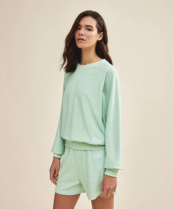 Peuterey Maglia Girocollo In Spugna Di Cotone