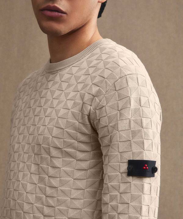 Peuterey Maglia In Cotone Con Effetto 3D