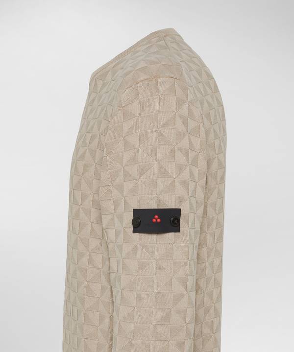 Peuterey Maglia In Cotone Con Effetto 3D