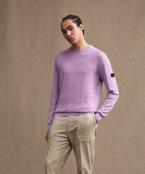 Peuterey Maglia In Cotone Con Effetto 3D