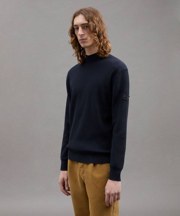 Peuterey Maglia Lupetto In Cotone A Punto Inglese