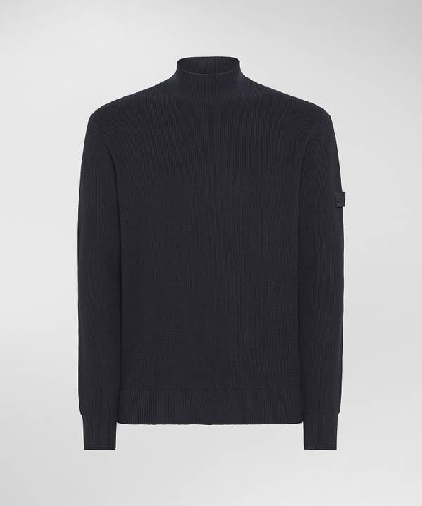 Peuterey Maglia Lupetto In Cotone A Punto Inglese