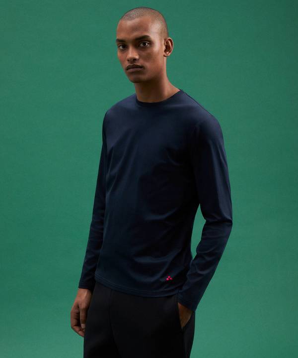 Peuterey Maglia Maniche Lunghe In Morbido Cotone