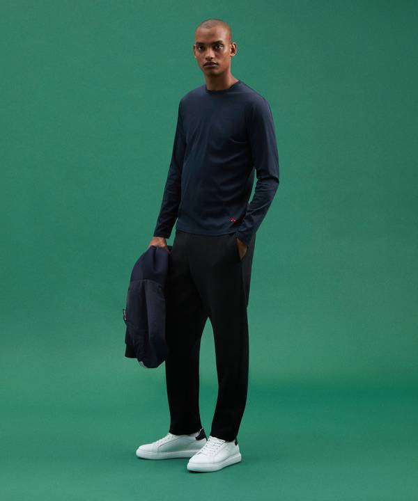 Peuterey Maglia Maniche Lunghe In Morbido Cotone