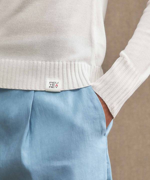 Peuterey Maglia Paricollo Con Polsini A Contrasto