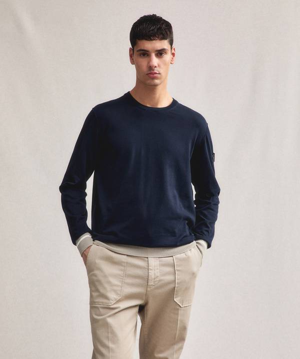 Peuterey Maglia Tricot Con Dettagli Rigati